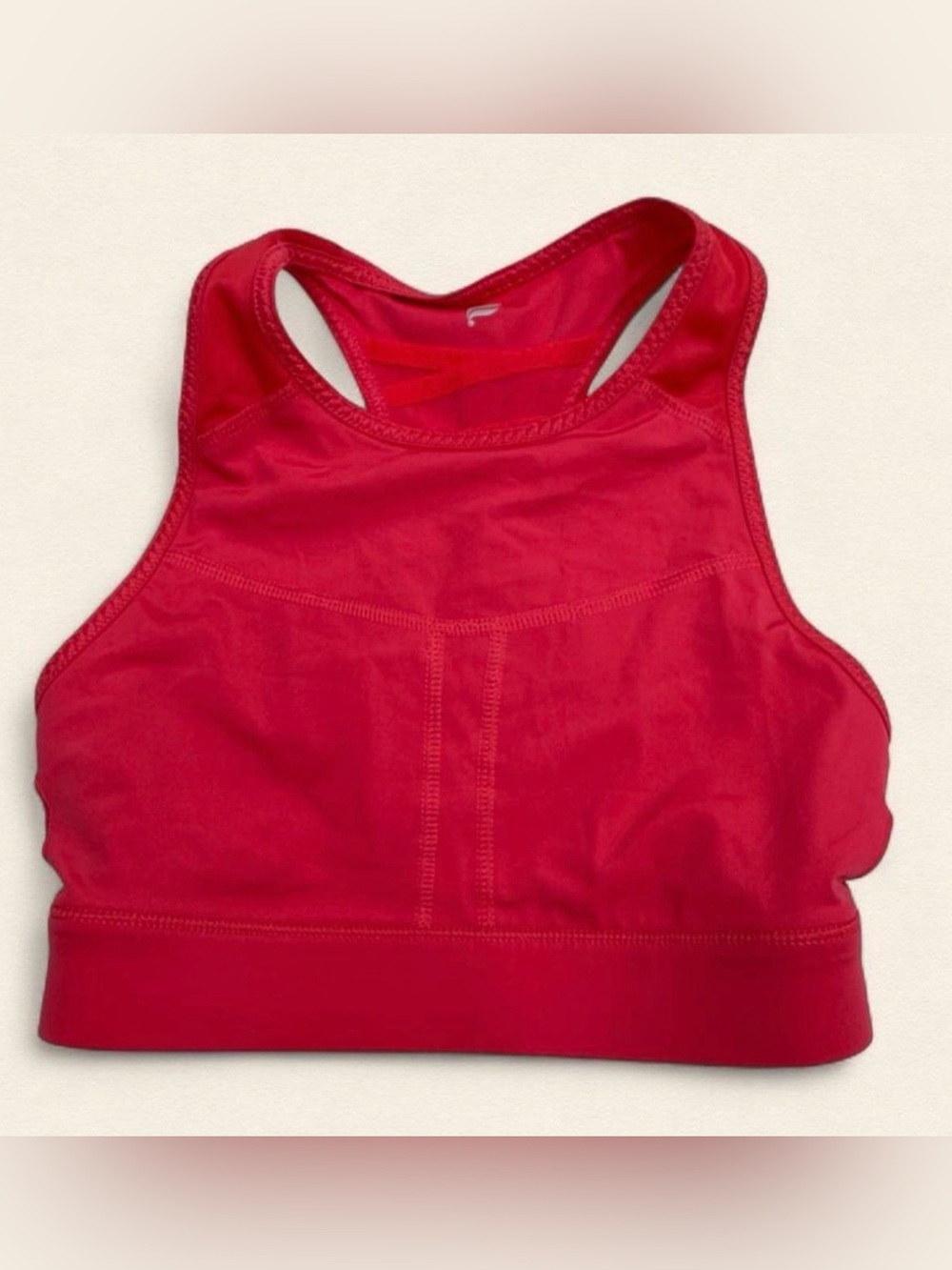 Fabletics Gym & Errands Outfit | Tan Athletic Shorts Crop Top Sports Bra Fitness - Picture 6 of 8
